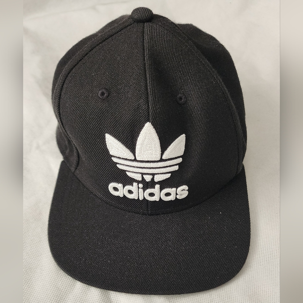 Adidas Classic Black Hat with White Emblem